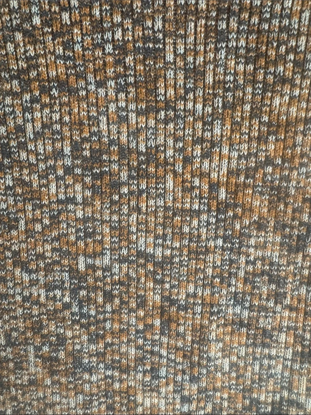 Madewell Fitted Short-Sleeve Knit Dress in Brown Multi